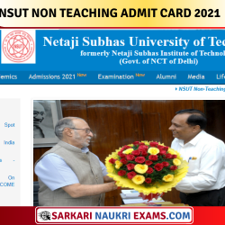 NSUT Non Teaching Group B & C Result 2022: UDC, LDC, Head Clerk, Library Assistant & Other Post Result !