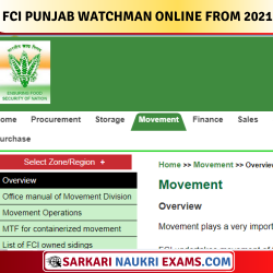 FCI Punjab Watchman Admit Card Released | Download Link