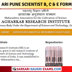 ARI Pune Scientist B, C & E Offline Form 2021 !!