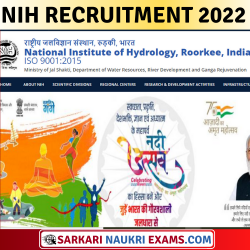 National Institute of Hydrology NIH Research Associate & Project Assistant Application Form 2022 !!