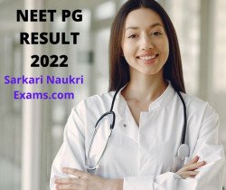 NBE NEET PG Entrance Exam Result 2022