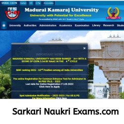 MKU University Recruitment Form 2022 | Interview Based Job