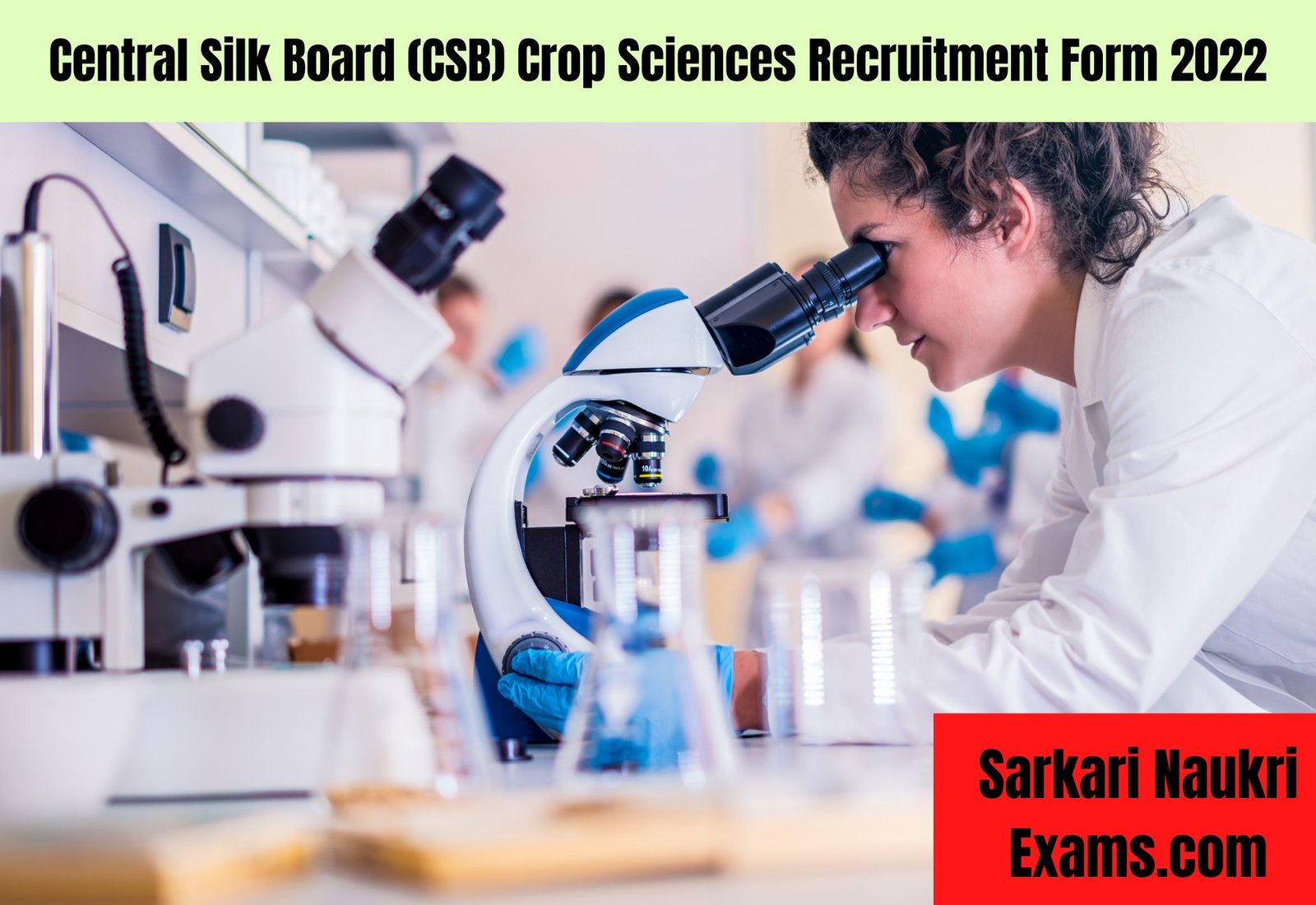 Central Silk Board (CSB) Crop Sciences Recruitment Form 2022 | Interview Based Job