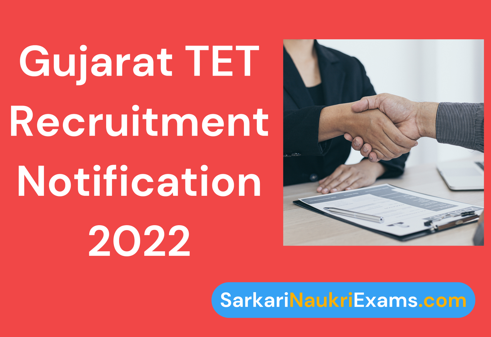 Gujarat TET Recruitment Online Form 2022 | Latest Teacher Eligibility Test