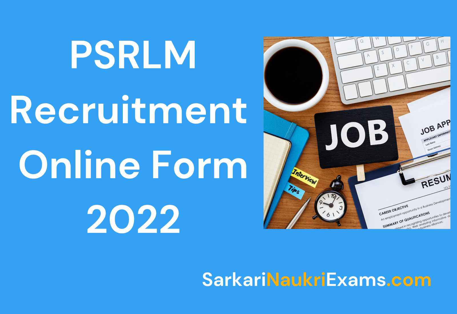 PSRLM Recruitment Form 2022 | 148 Post Apply Online 