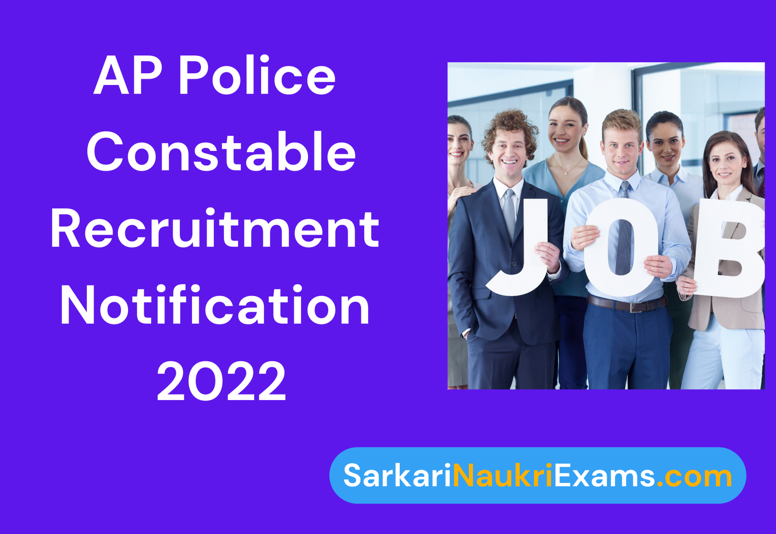 AP Police Constable Recruitment Notification 2022 | 6100 Vacancy Online Form