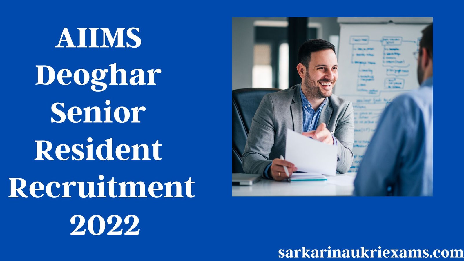 AIIMS Deoghar Senior Resident Recruitment 2022 | 20 Post Vacancy Apply Online