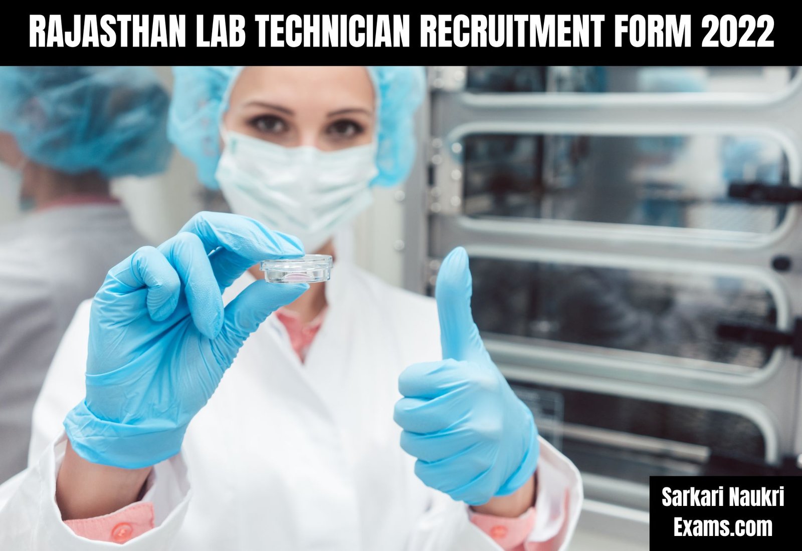 Rajasthan Lab Technician Recruitment Form 2022