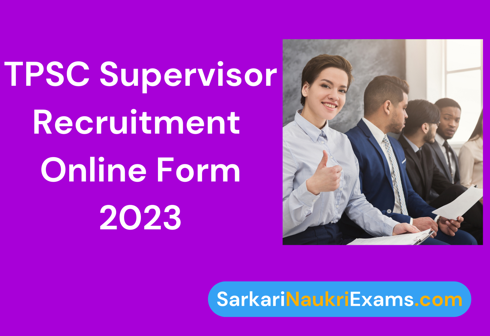 TPSC Supervisor Recruitment Form 2023 | 140 Posts CDPO Apply Online 