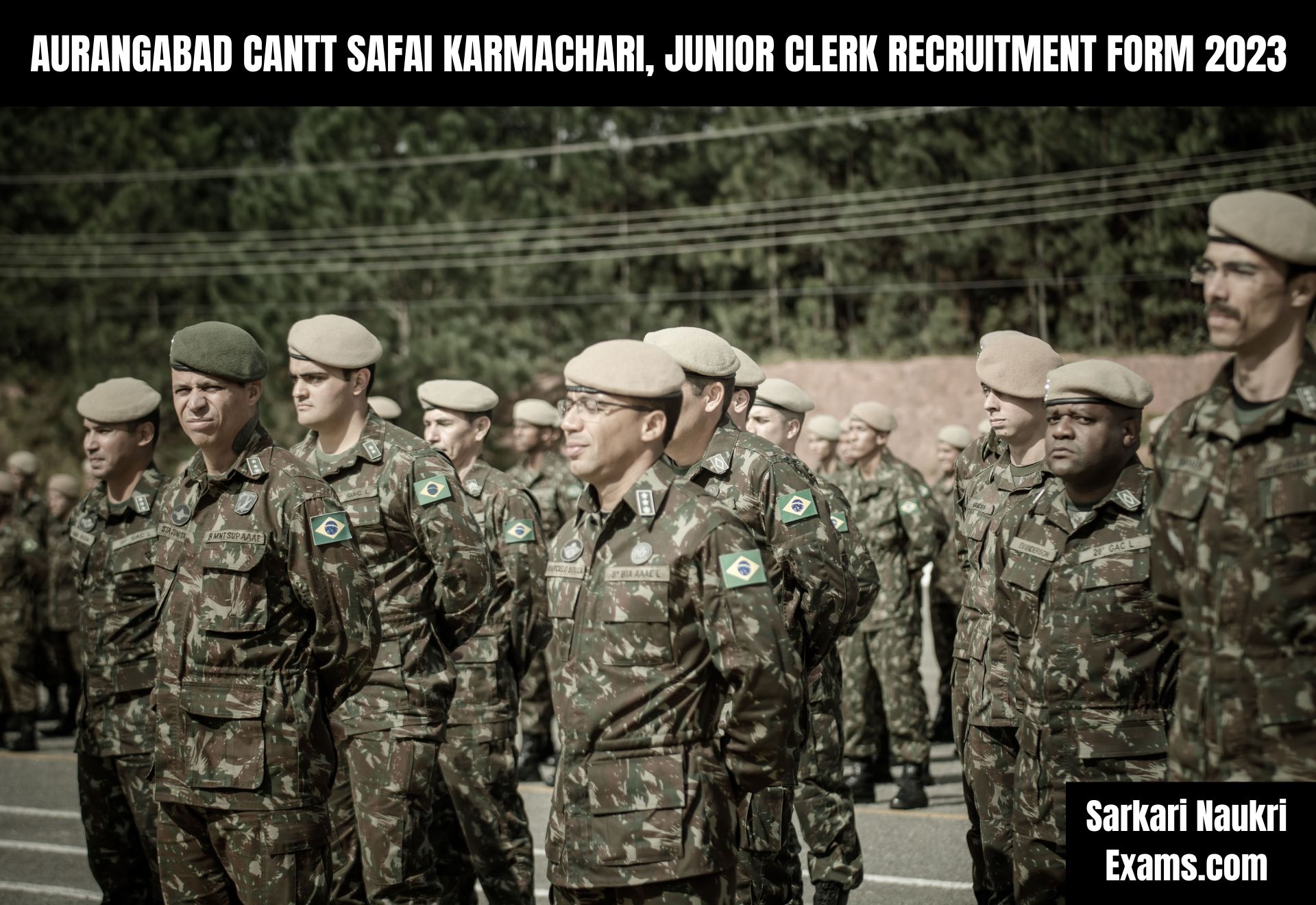 Aurangabad Cantt Safai Karmachari, Junior Clerk Recruitment Form 2023 | 7th Pass Job