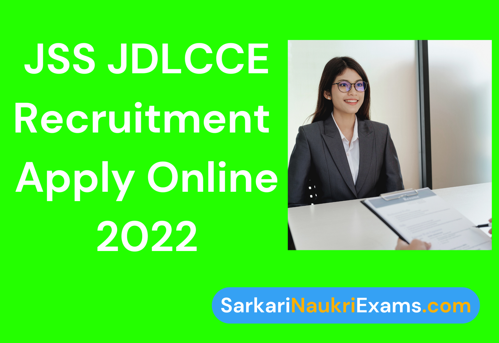 JSS Recruitment Notification 2022 | 176 JDLCCE Vacancy Online Form