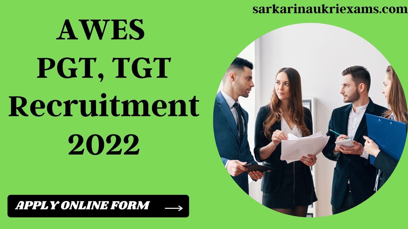 AWES PGT, TGT Recruitment 2023 | Post Apply Online 