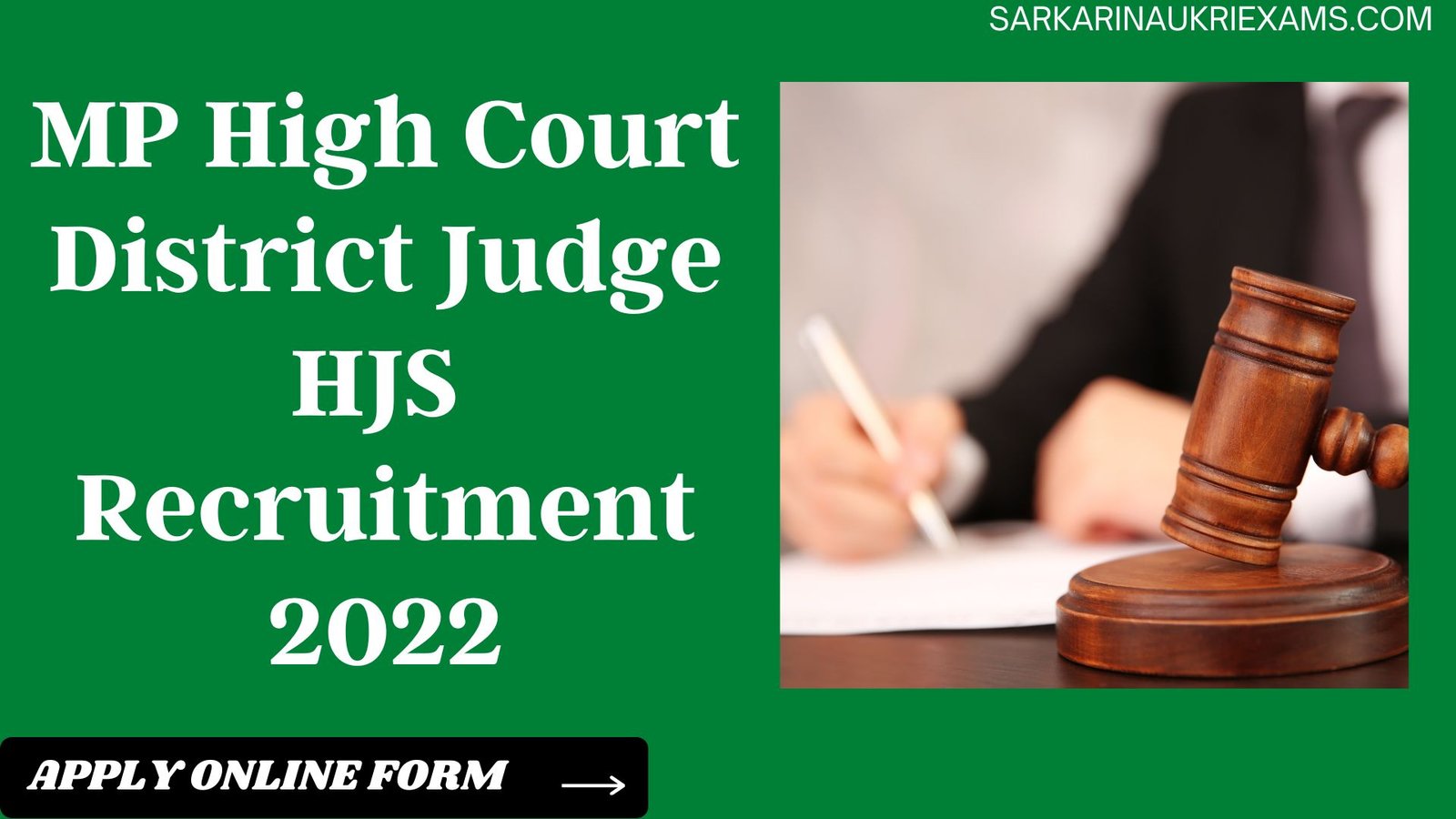 MP High Court District Judge HJS Recruitment 2022 | 12 Post Vacancy Apply Online