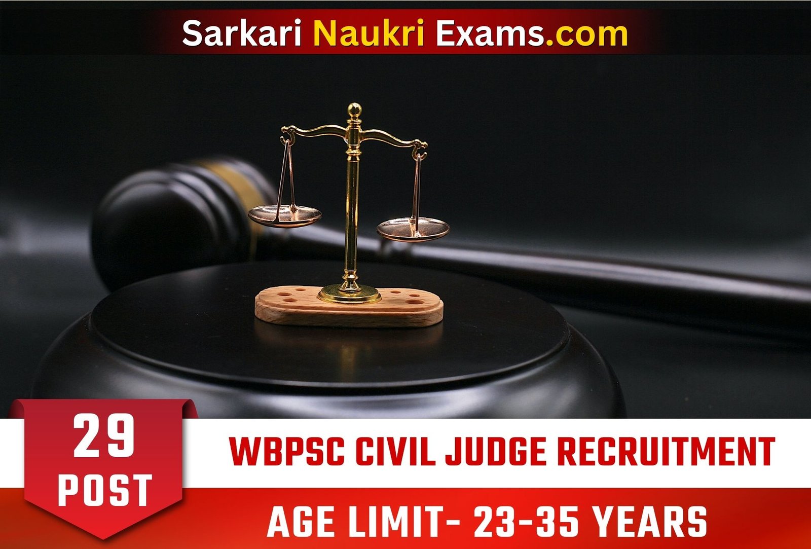 WBPSC Civil Judge Recruitment Form 2023 | Last Date 31 January