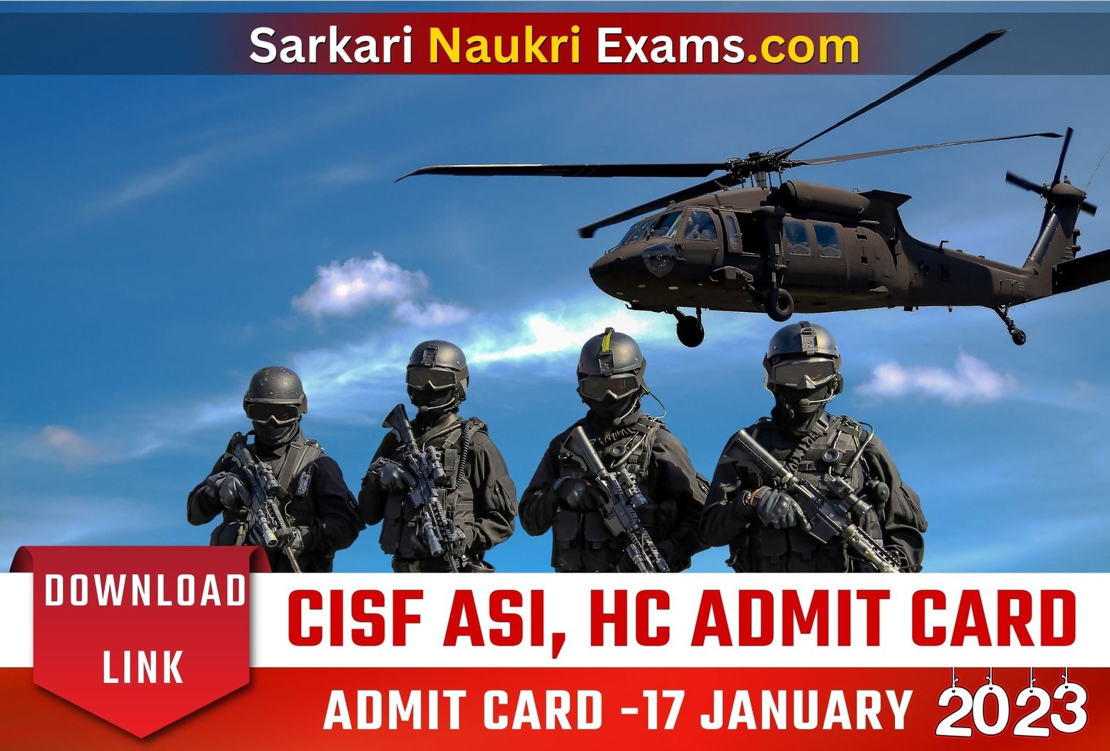 CISF ASI Stenographer and Head Constable Ministerial Admit Card 2023 (OUT) | Download Link, Exam Date