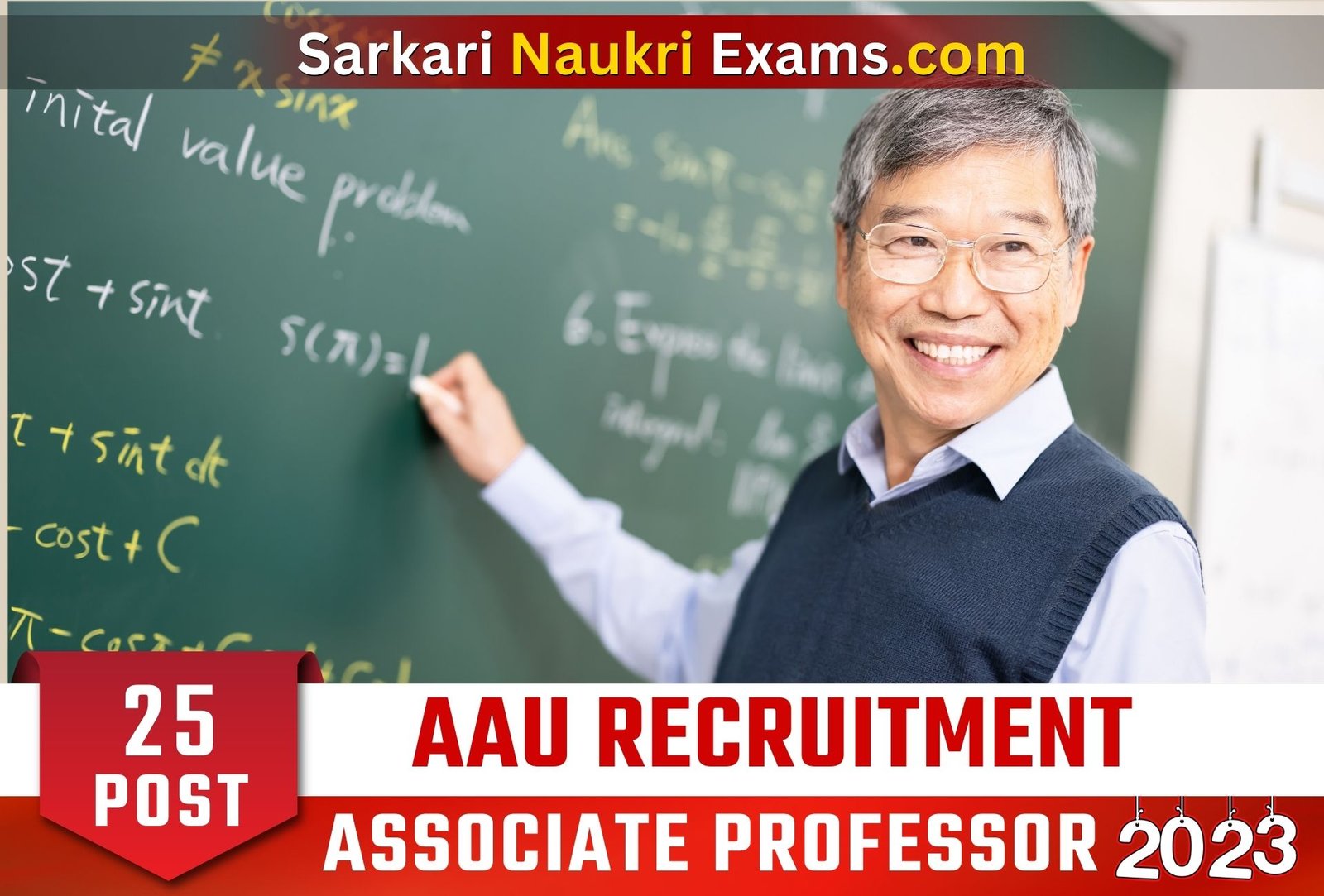 AAU Associate Professor Recruitment 2023 | 25 Post Vacancy Apply Online