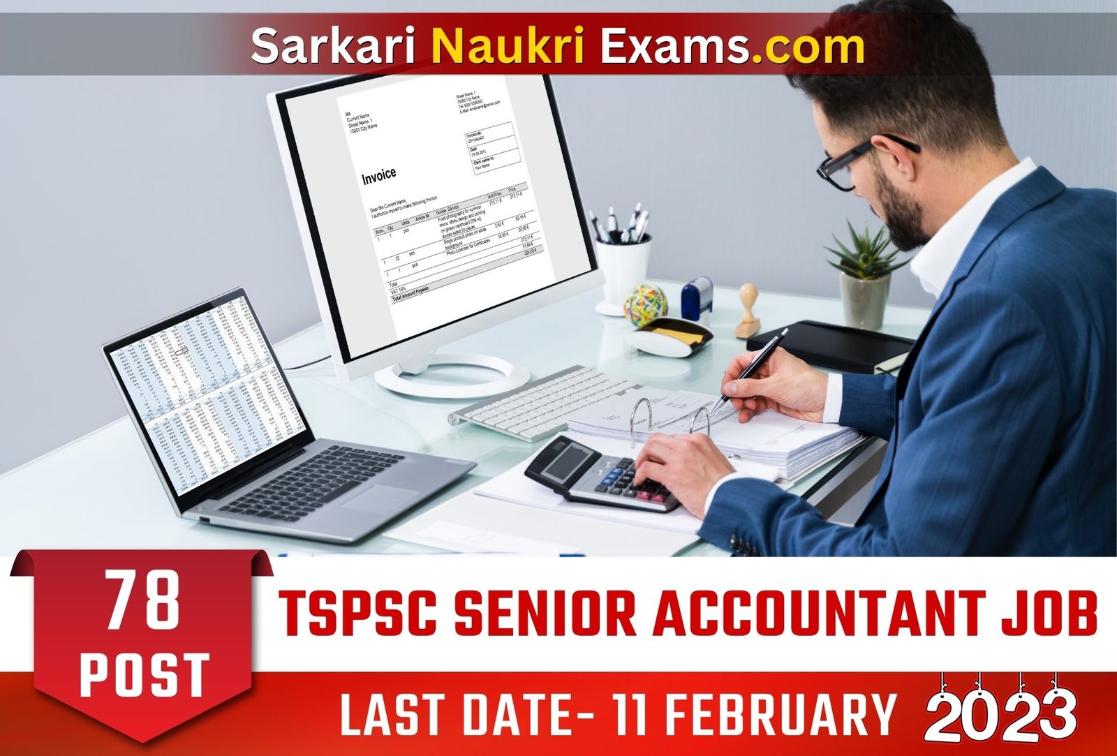 TSPSC Senior Accountant Recruitment Notification 2023 | Last Date 11 February