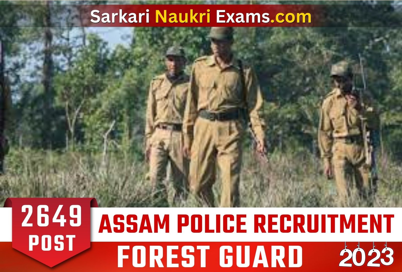 Assam Police Forest Guard Recruitment 2023 | 2649 Post Vacancy Apply Online