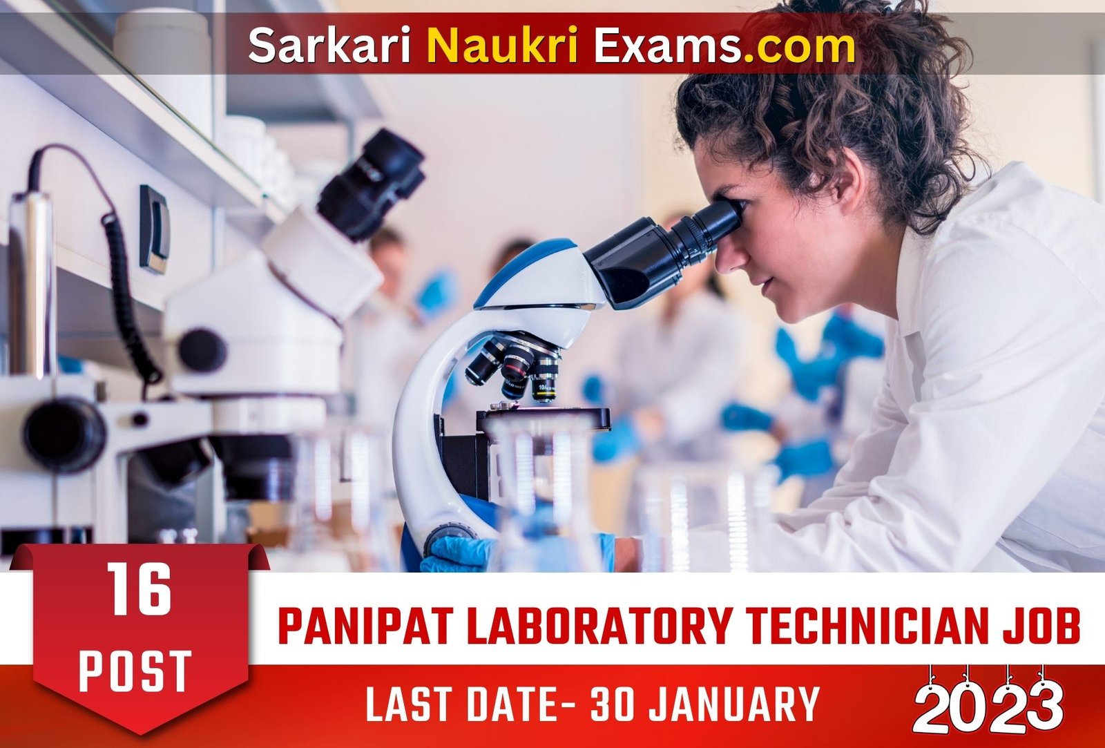 Panipat Laboratory Technician Recruitment Form 2023 | Last Date 6 February