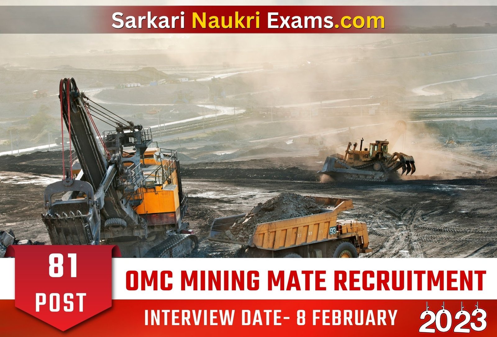 OMC Mining Mate Recruitment Form 2023 | Interview Based Job