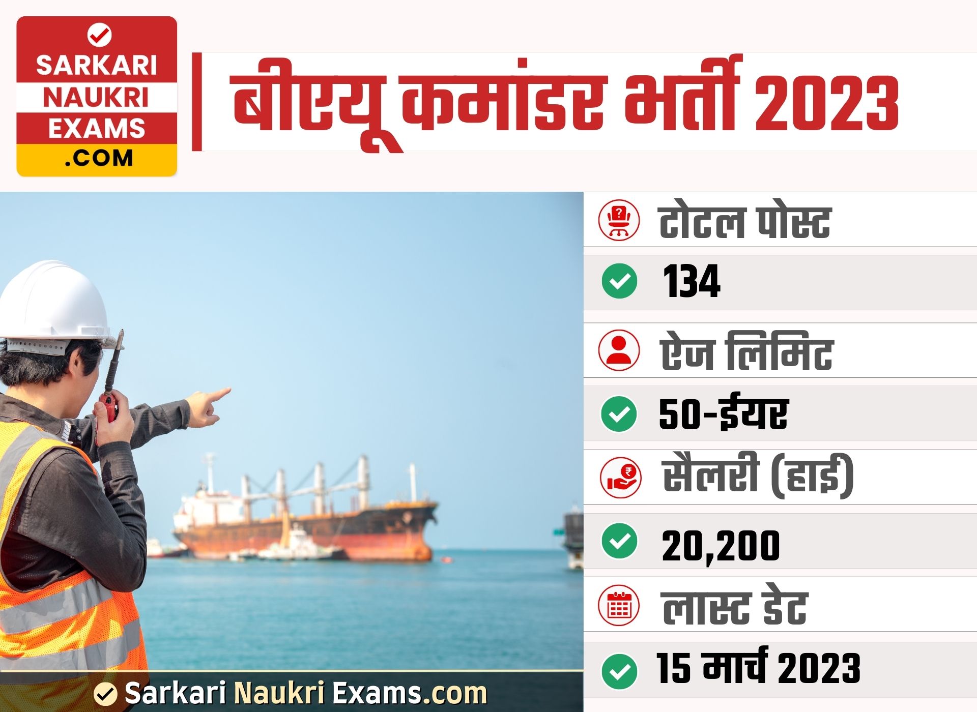 BAU Commander Recruitment 2023 | 134 Post Vacancy Apply Online