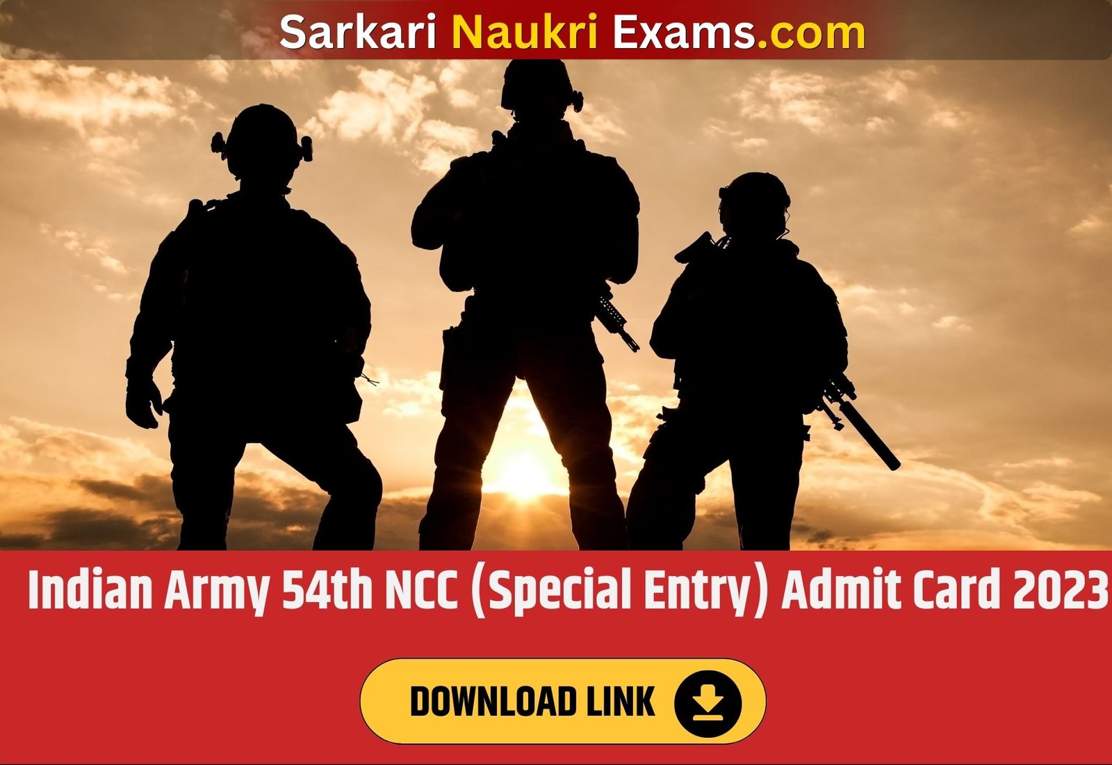  Indian Army 54th NCC (Special Entry) Admit Card 2023 | Download Link