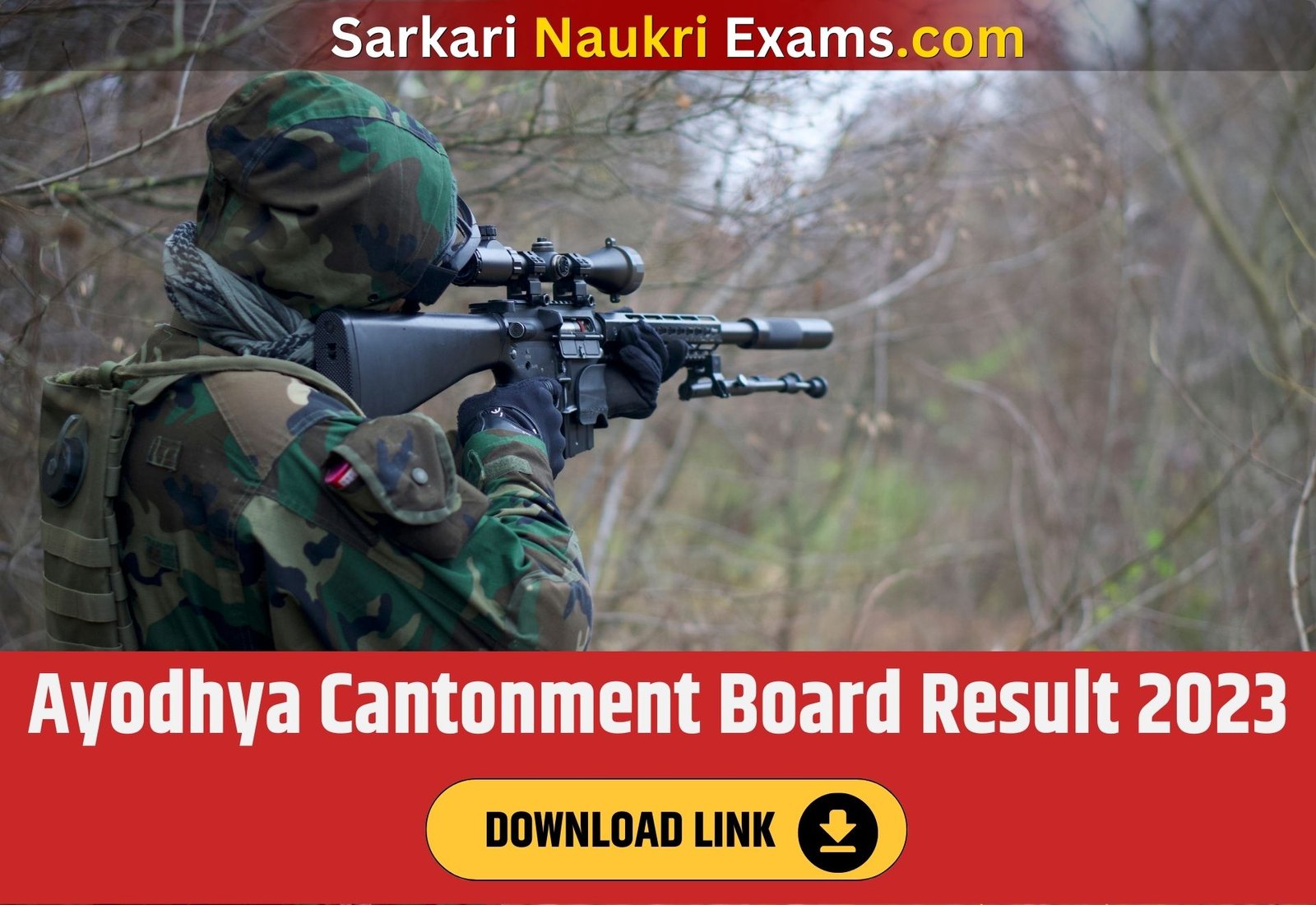 Ayodhya Cantonment Board Result 2023 | Download Link