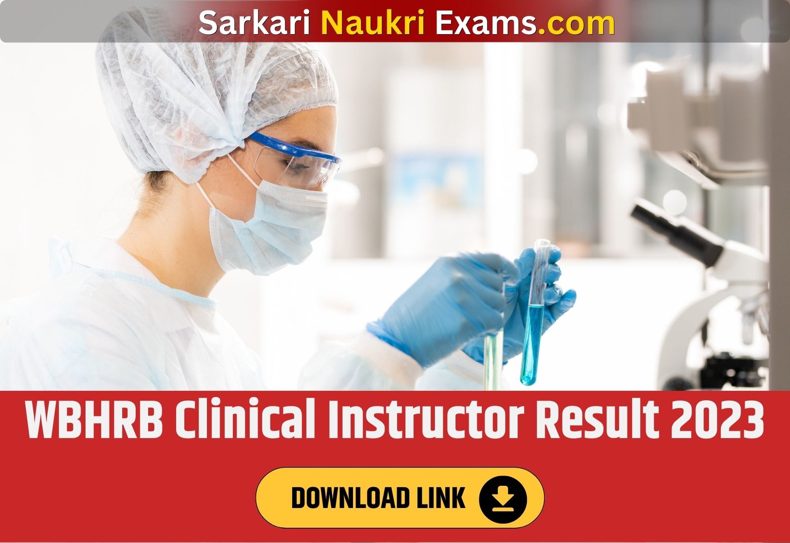WBHRB Clinical Instructor Result 2023 | Download Link, [Merit List]