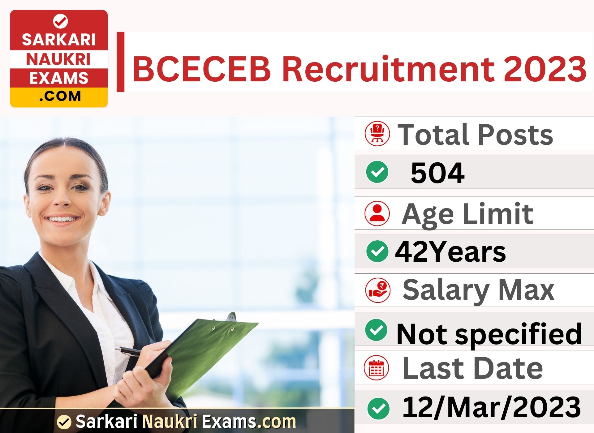 BCECEB Senior Resident/ Tutor Recruitment 2023 | 504 Vacancy Online Form 
