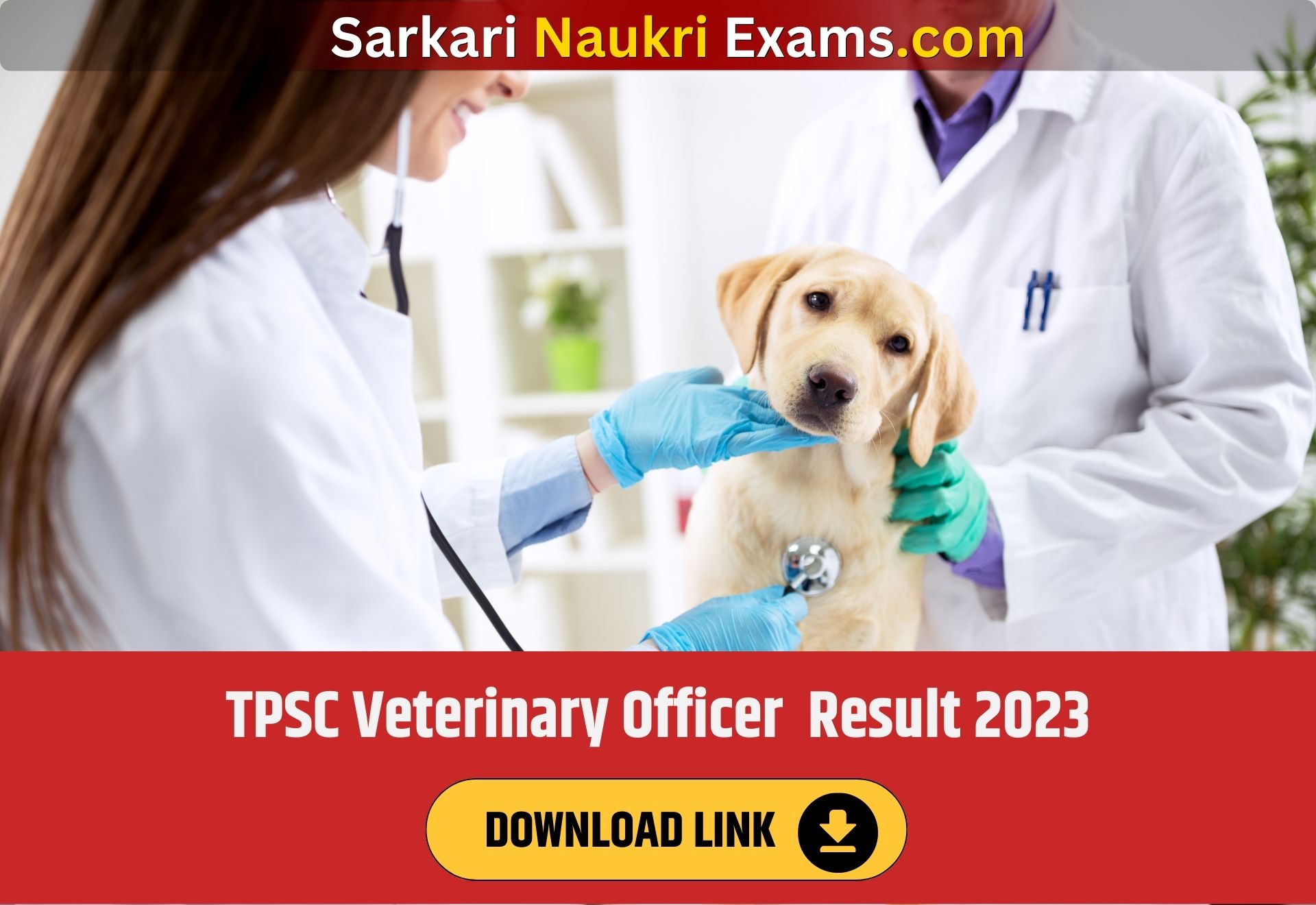 TPSC Veterinary Officer Result 2023 | Download Link, [Merit List ]