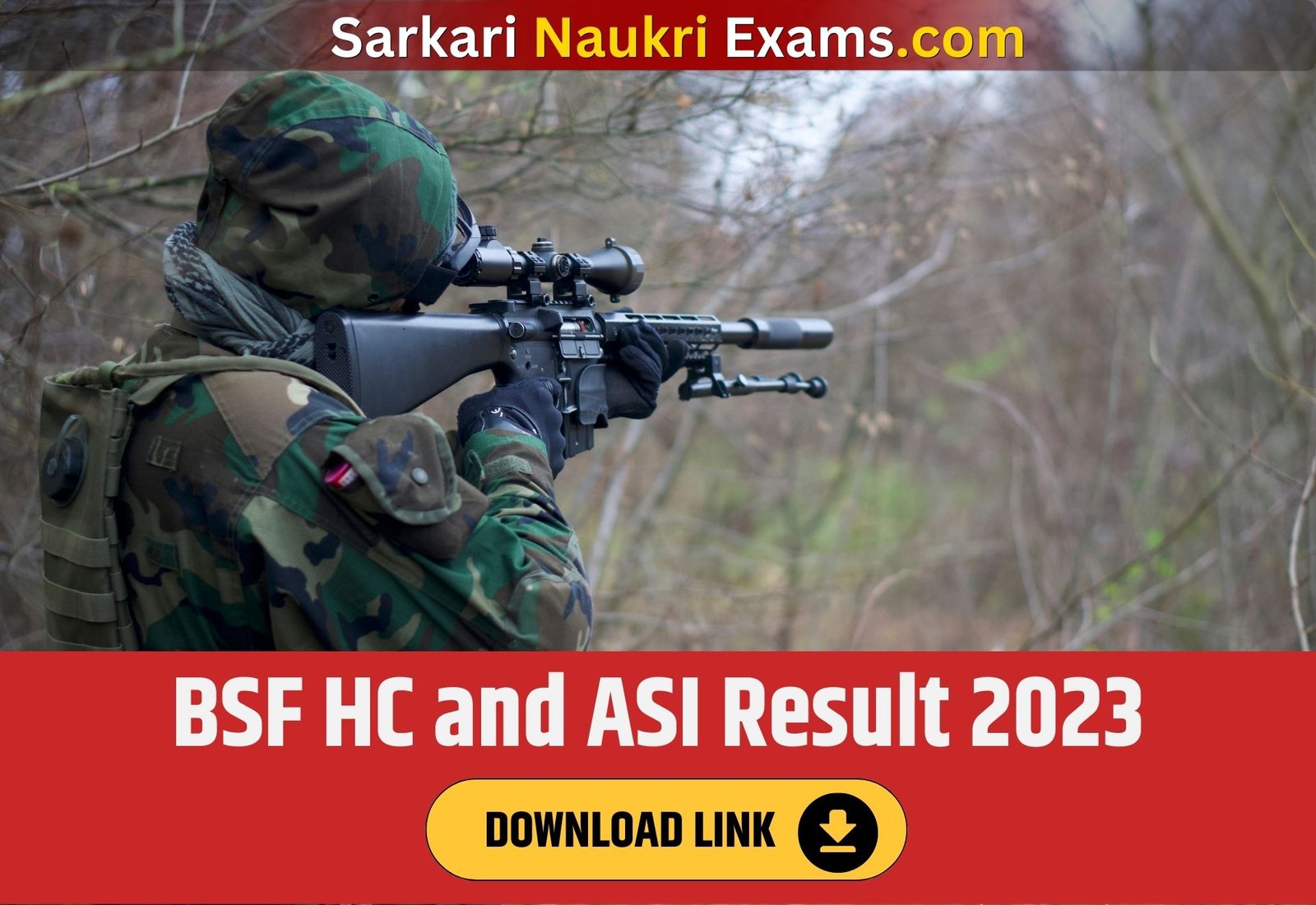 BSF HC and ASI Result 2023(OUT) | Head Constable Minstrel | Download Link, Cut Off