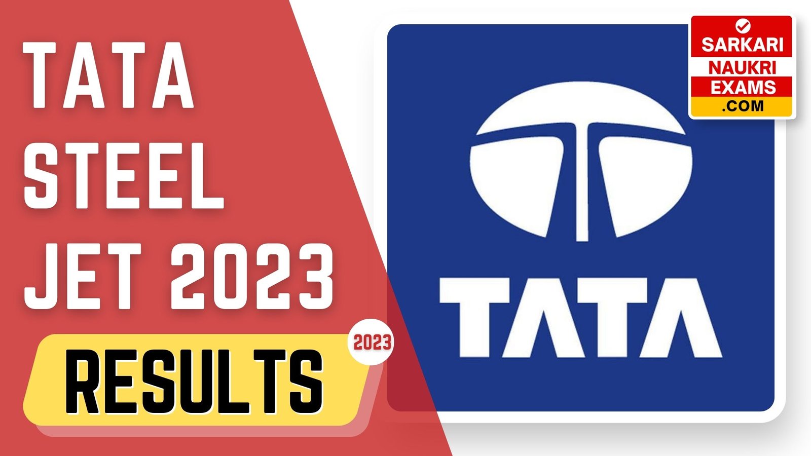 Tata Steel JET Result 2023 | TISCO Junior Engineer Trainee Merit List