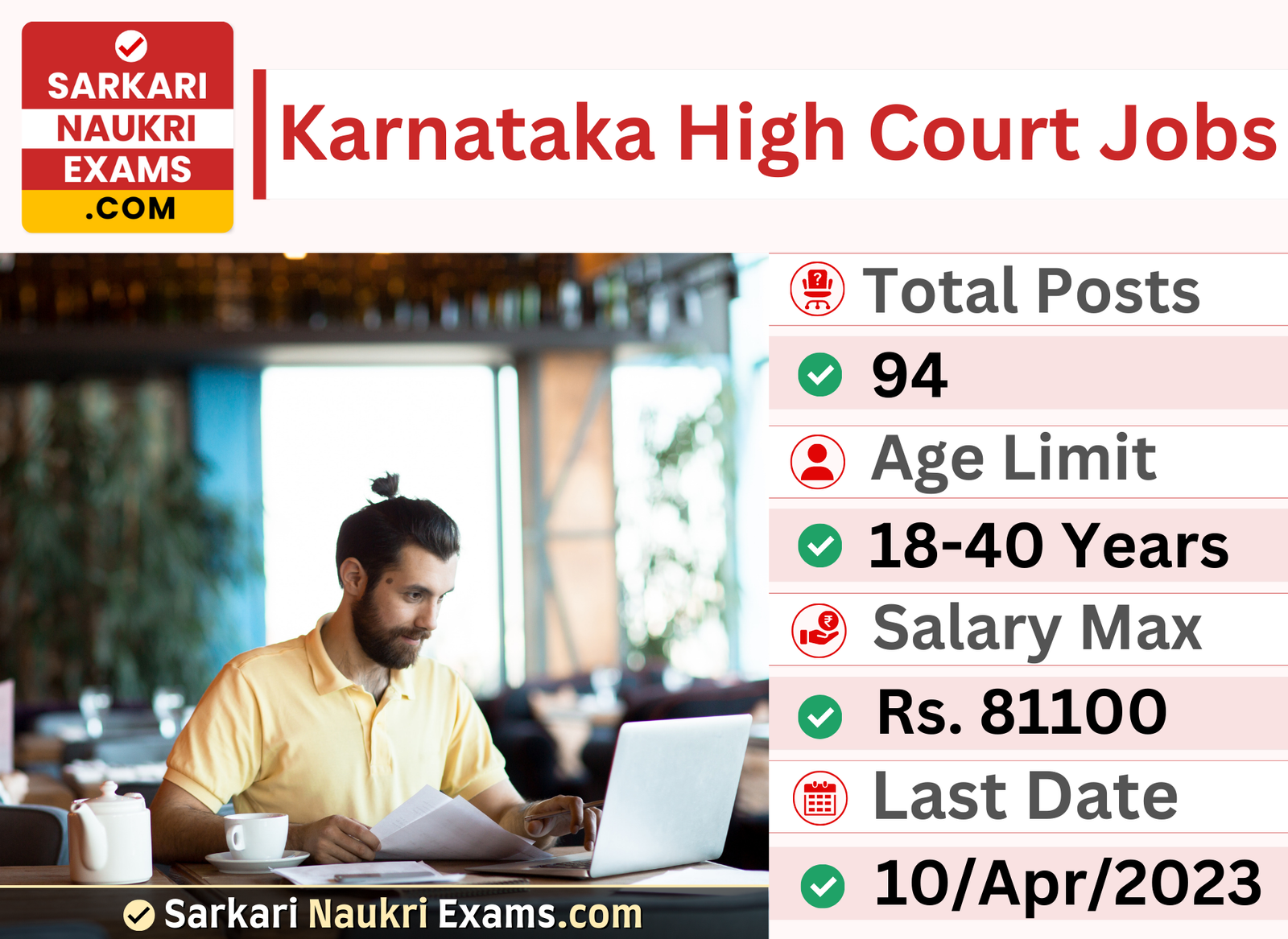Karnataka High Court Civil Judge Recruitment 2023 | Salary Upto 81100/- Apply Form