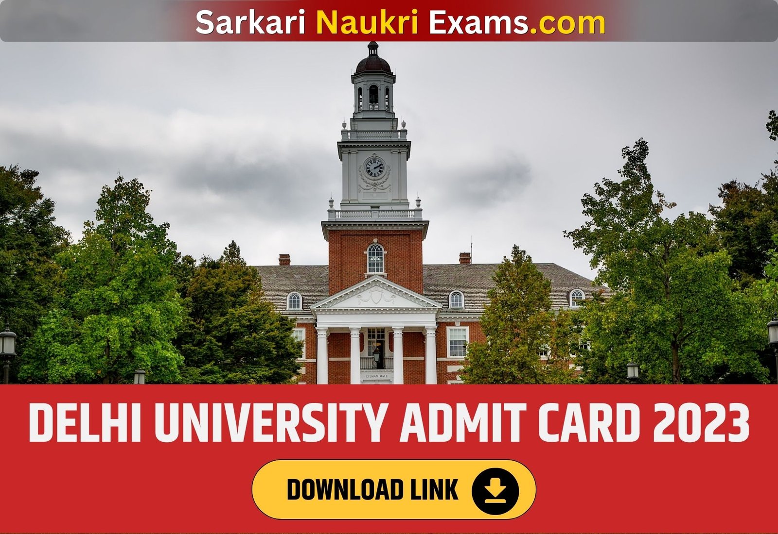 Delhi University Junior Assistant, Library and Laboratory Attendant Admit Card 2023