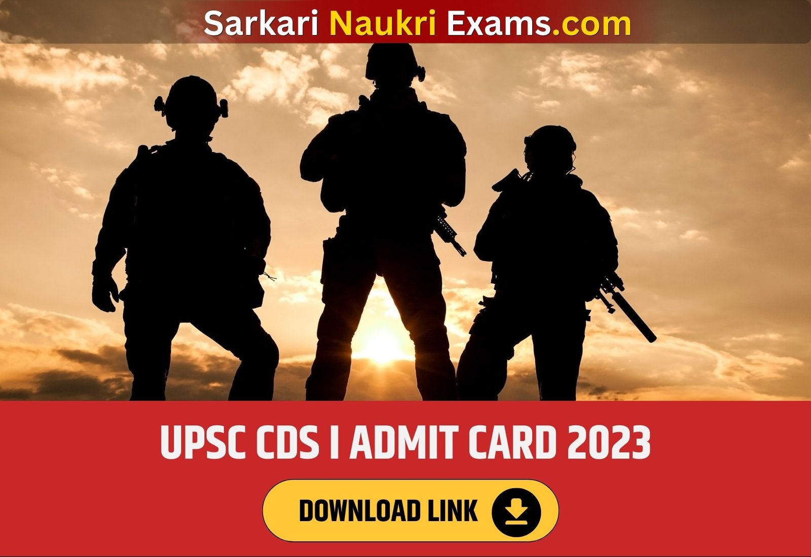 UPSC CDS I Admit Card 2023 | Download Link, Exam Date
