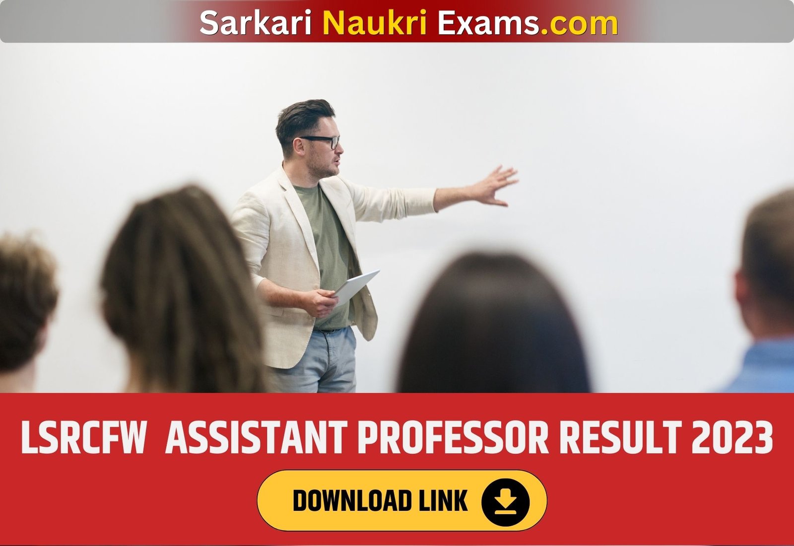 LSRCFW Assistant Professor Result 2023 | Download Link, [Merit List]