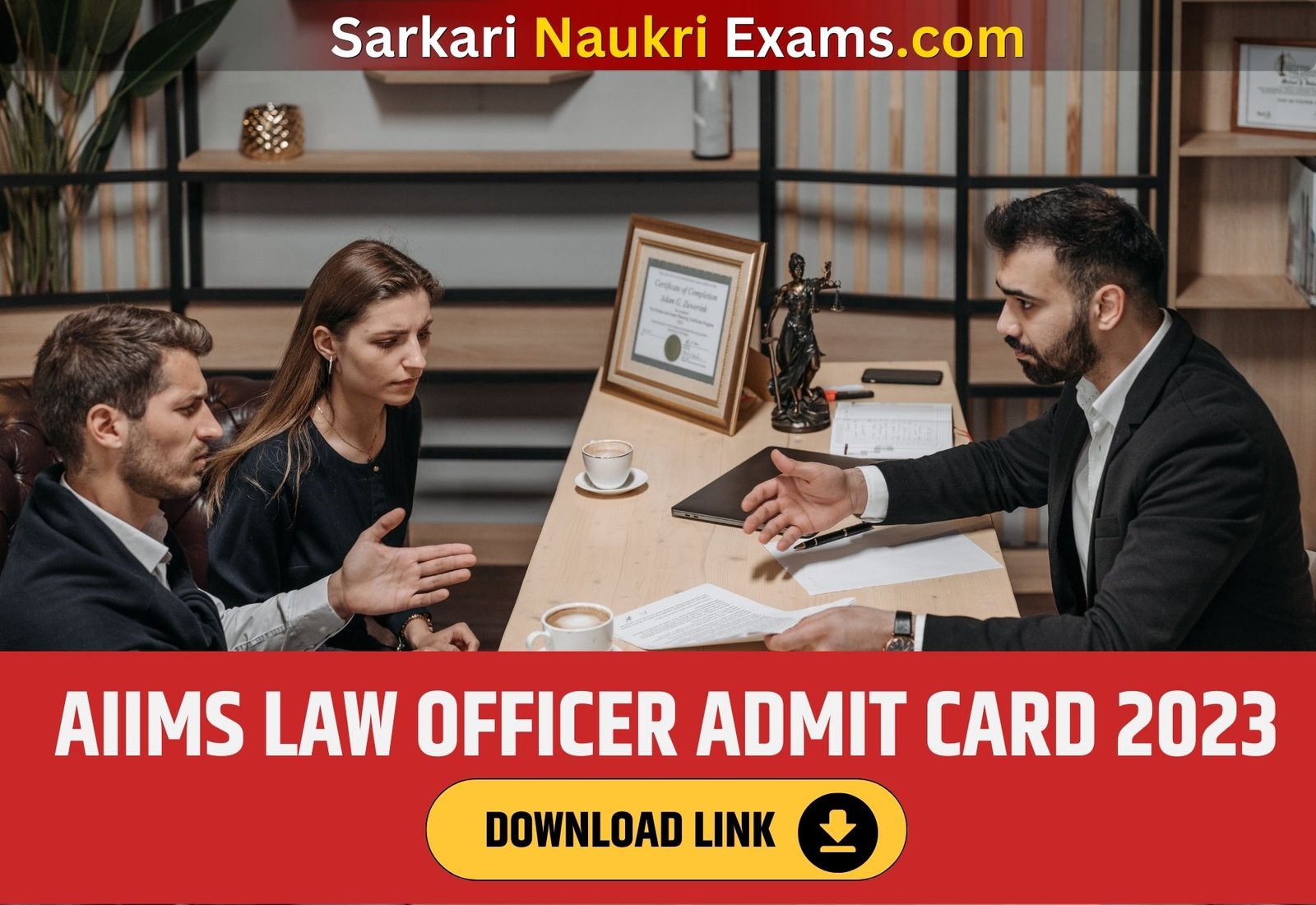 AIIMS Law Officer Admit Card 2023 | Download Link, [Exam Date]