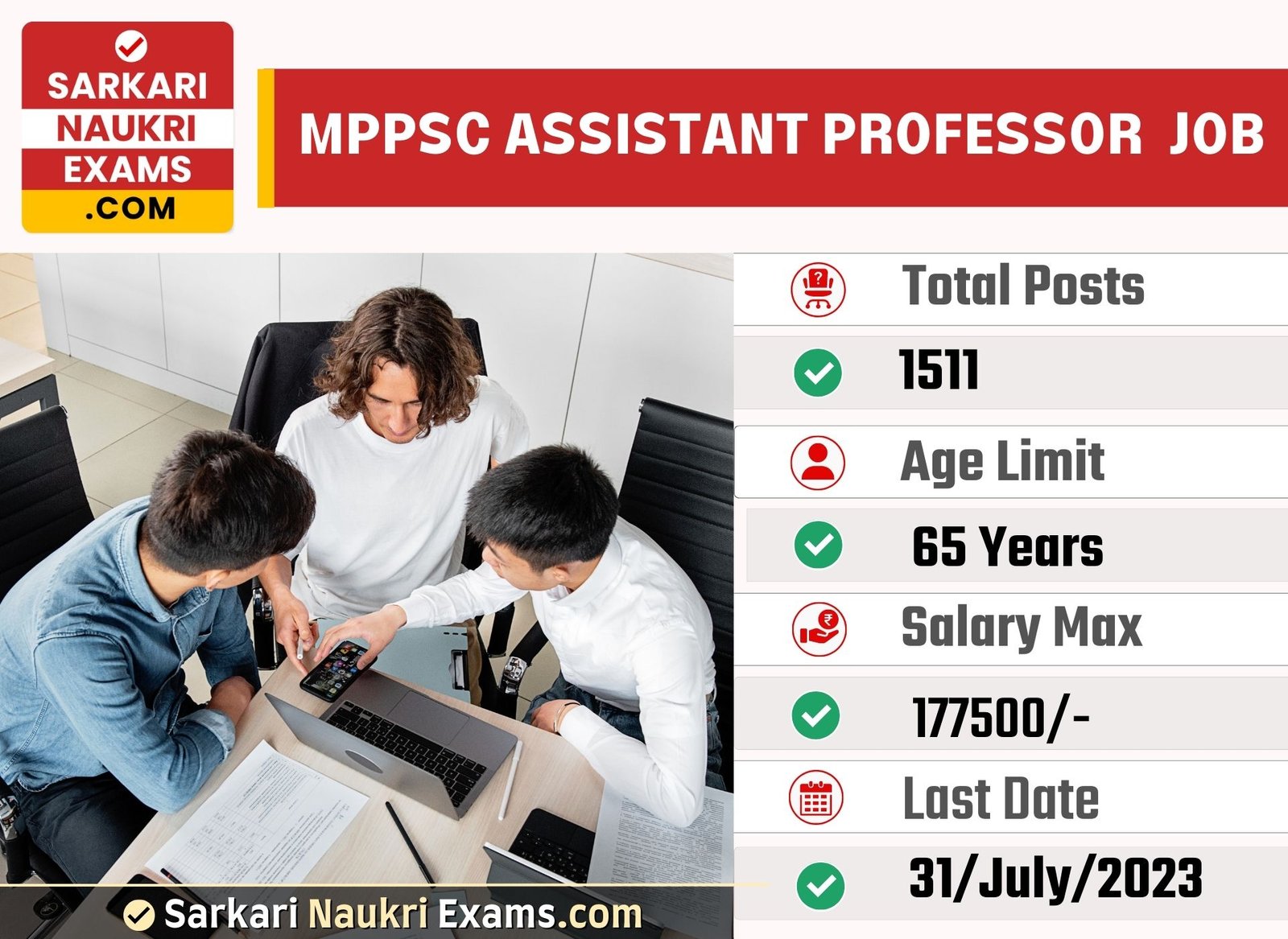 MPPSC Assistant Professor Recruitment 2023 | Apply Online, Link Active!