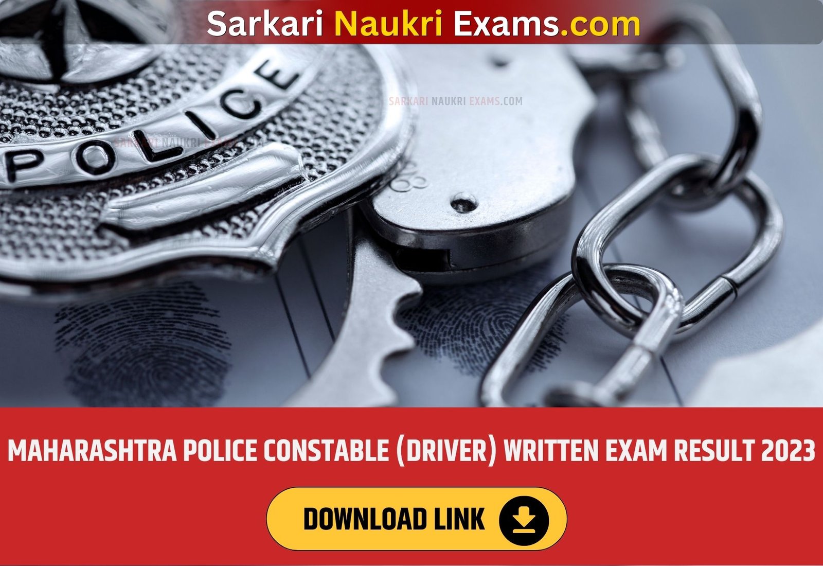 Maharashtra Police Constable (Driver) Written Exam Result 2023 | Download Link, Cut Off