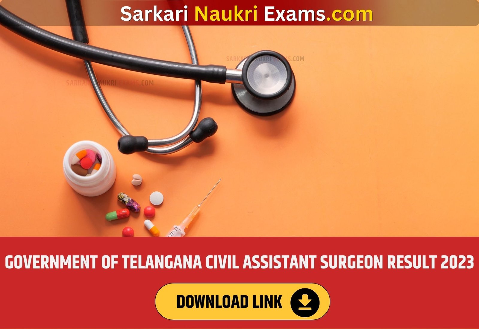 Government Of Telangana Civil Assistant Surgeon Result 2023 | Download Link, [Merit List]