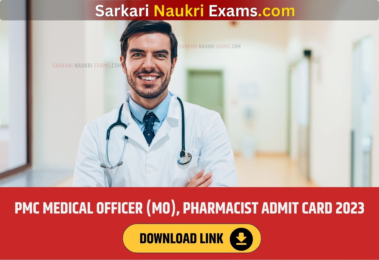 PMC Medical Officer (MO), Pharmacist Admit Card 2023 | Download Link, Exam Date