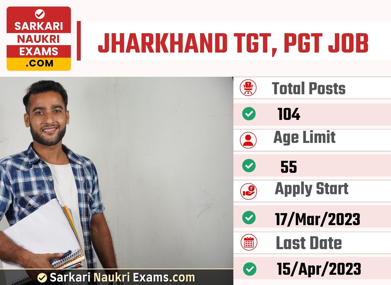 Jharkhand Education Project, Koderma TGT, PGT Recruitment Form 2023 | Last Date 15 April