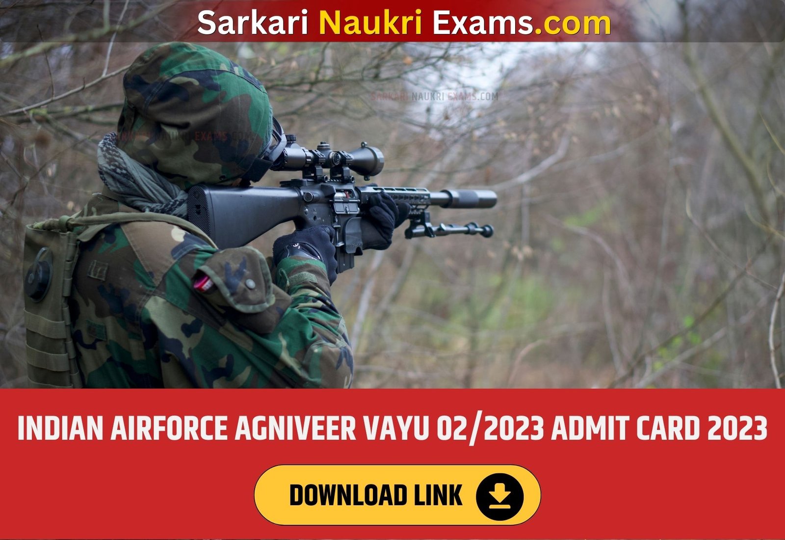 Indian Airforce Agniveer Vayu 02/2023 Admit Card 2023 | Download Link, [Exam Date]