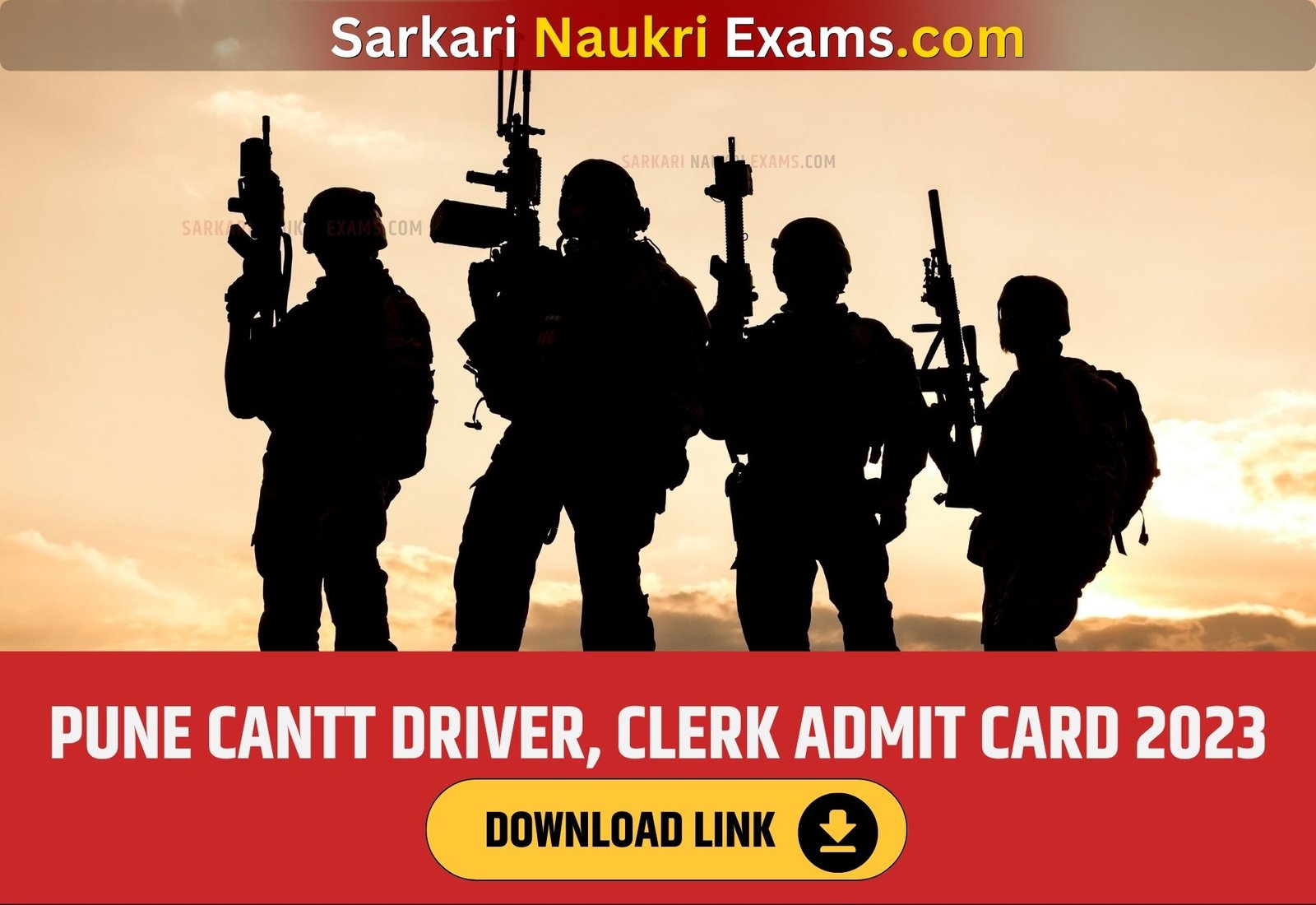 Pune Cantt Driver, Clerk Admit Card 2023 | Download Link, [Exam Date]