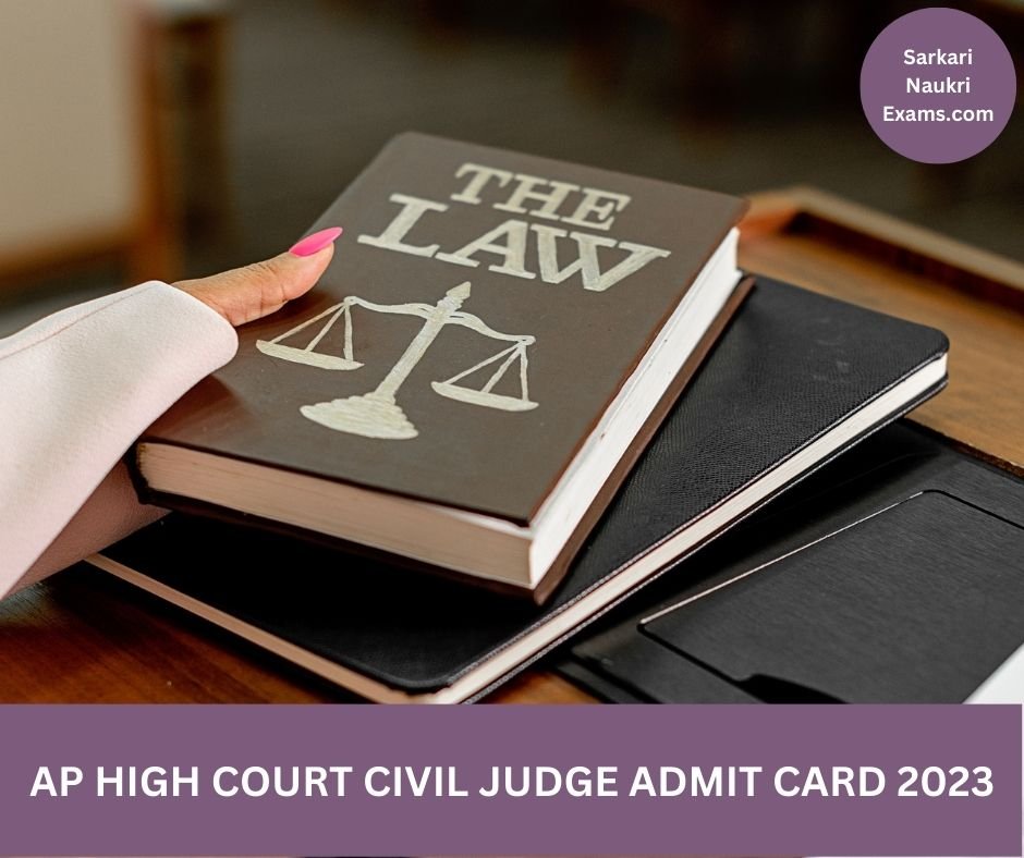 AP High Court Civil Judge Admit Card 2023 | Download Link, [Exam Date]