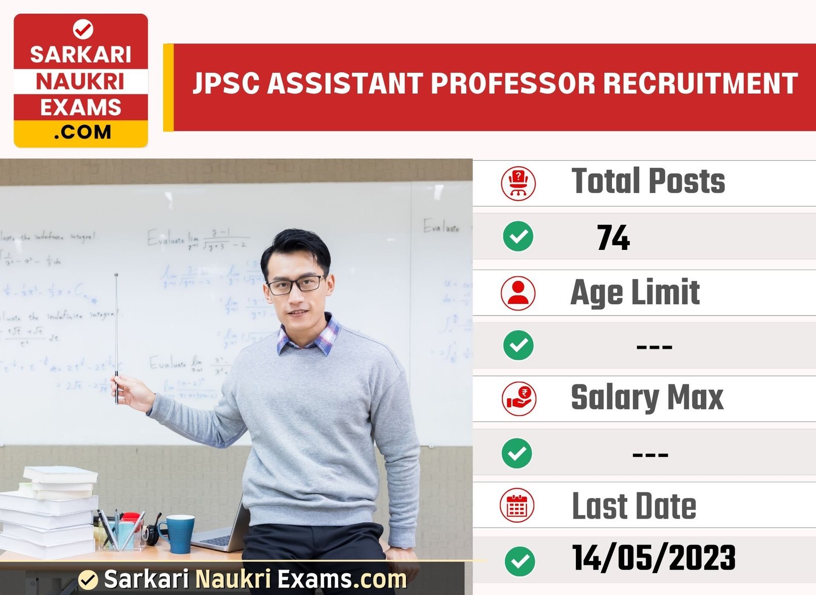 JPSC Assistant Professor Recruitment Form 2023 | Last Date 14 May