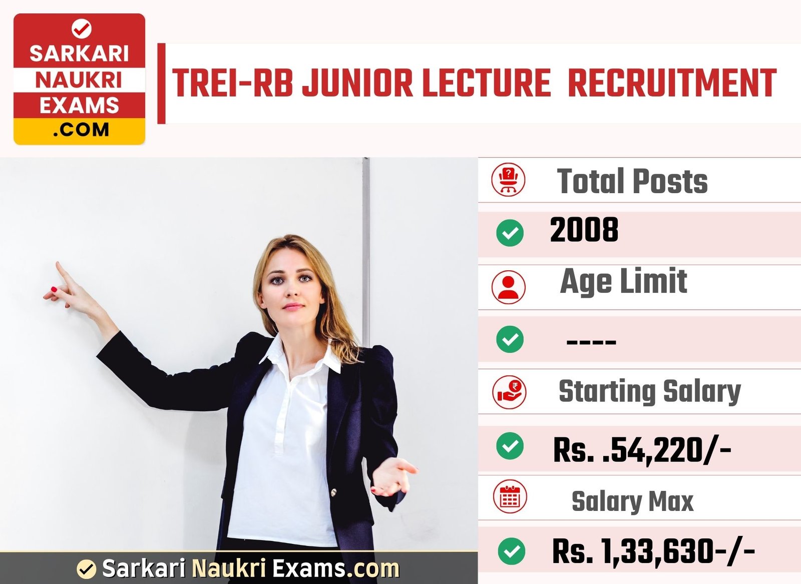 TREI-RB Junior Lecturer, Physical Director Recruitment 2023 | Last Date 17 May