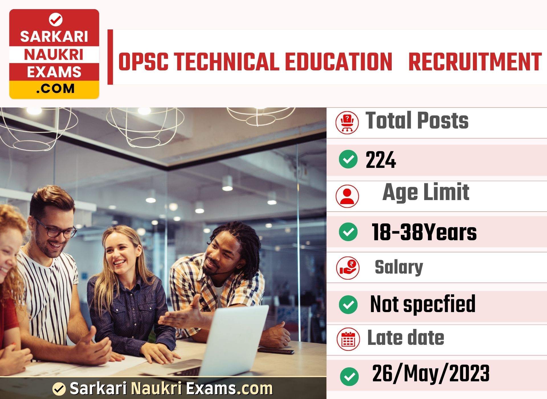 OPSC Technical Education & Training Service (Group-B) Recruitment 2023 | Online Form 