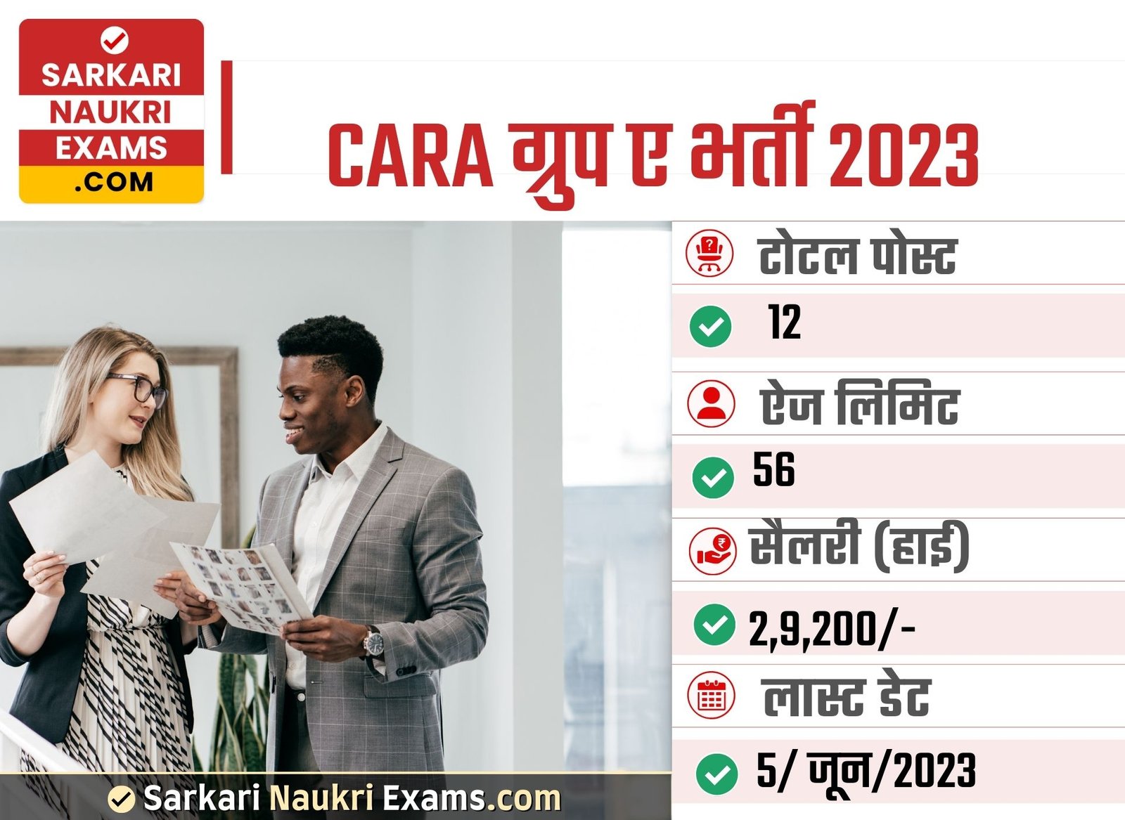 CARA Group A Recruitment 2023 | Salary Upto 209200/-