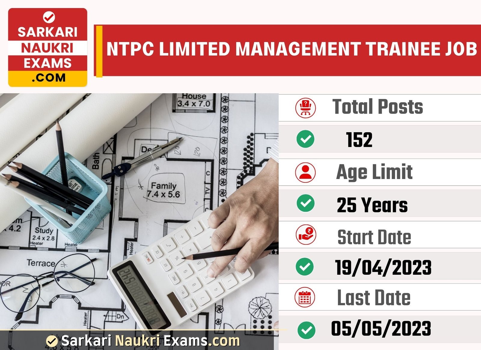 NTPC Limited Management Trainee Recruitment Form 2023 | Salary Up To 50000/-